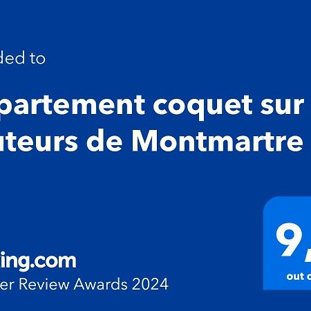 Appartement Coquet Sur Les Hauteurs De Montmartre Paris Exterior foto